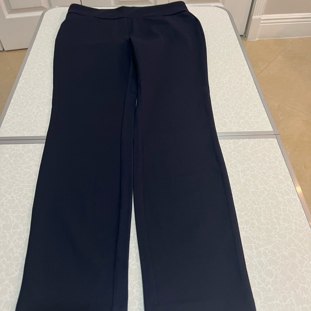 Dalia Navy Blue Stretch Pull on closure Women pant size S/ CH - Picture 3 of 6